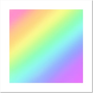 Bright Rainbow Gradient Posters and Art